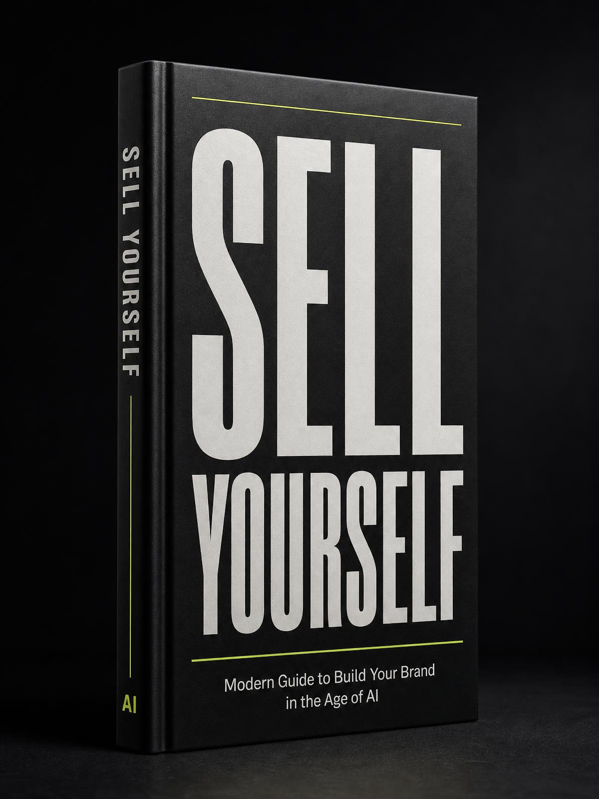 Sell Yourself ebook cover — modern guide to building your brand in the age of AI